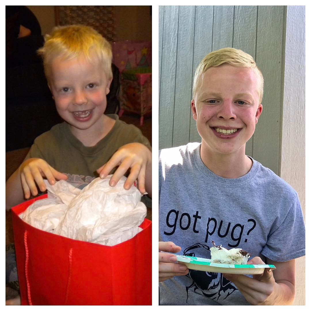 14 years old today. – Trevor