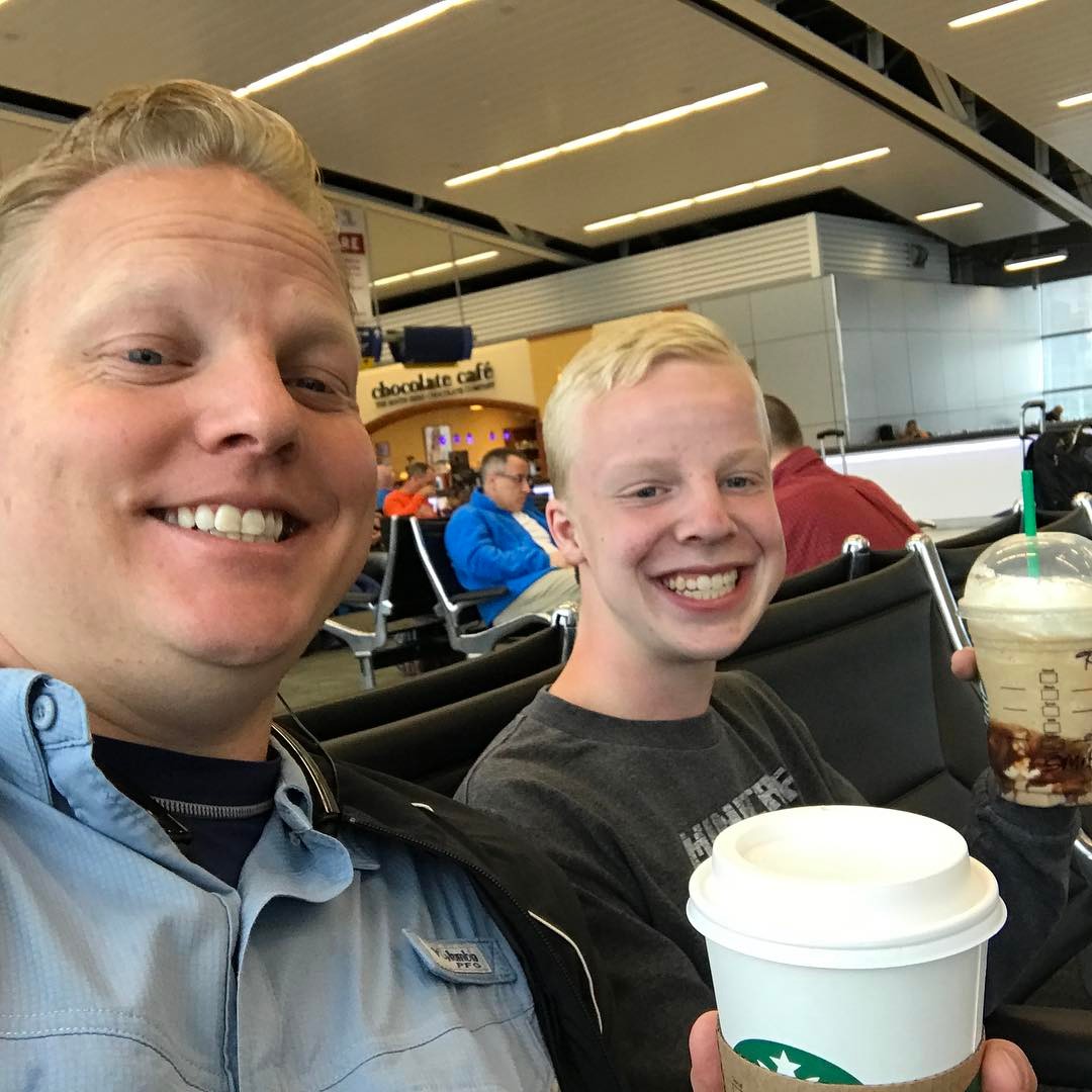 A little pre trip sustenance! – Trevor