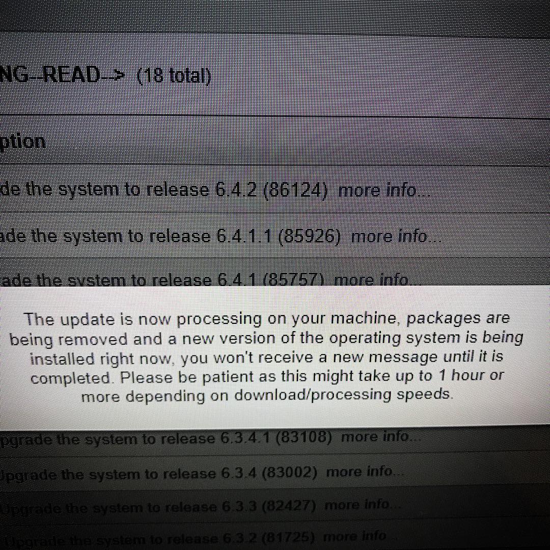 That timeframe may have been nice to have read in the release notes… BEFORE I HIT UPGRADE on a Friday evening. – Trevor
